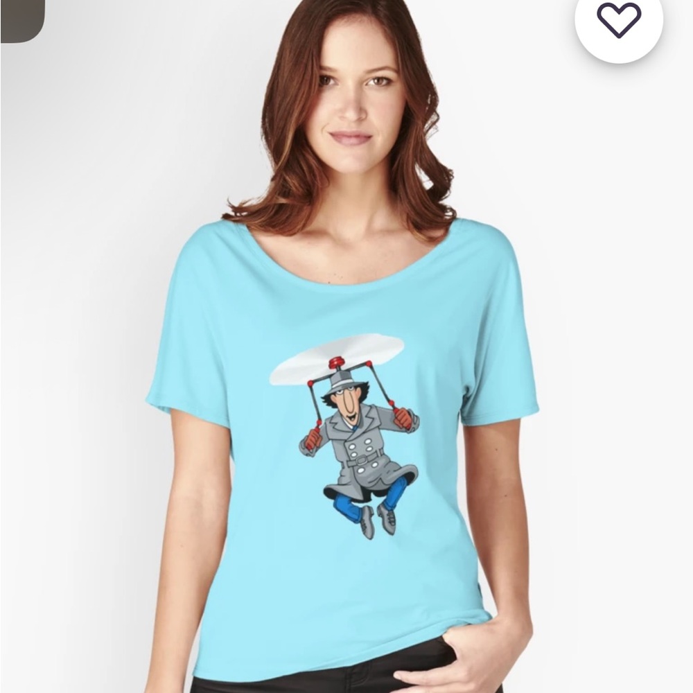 Inspector Gadget Short Sleeve Tee, blue, size XS
